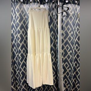 Alamour The Label Cream Maxi Skirt